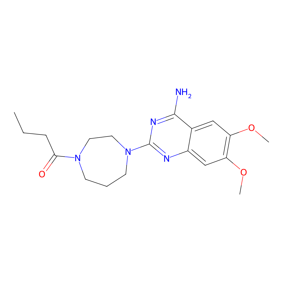 Bunazosin molecular structure, CAS 80755-51-7