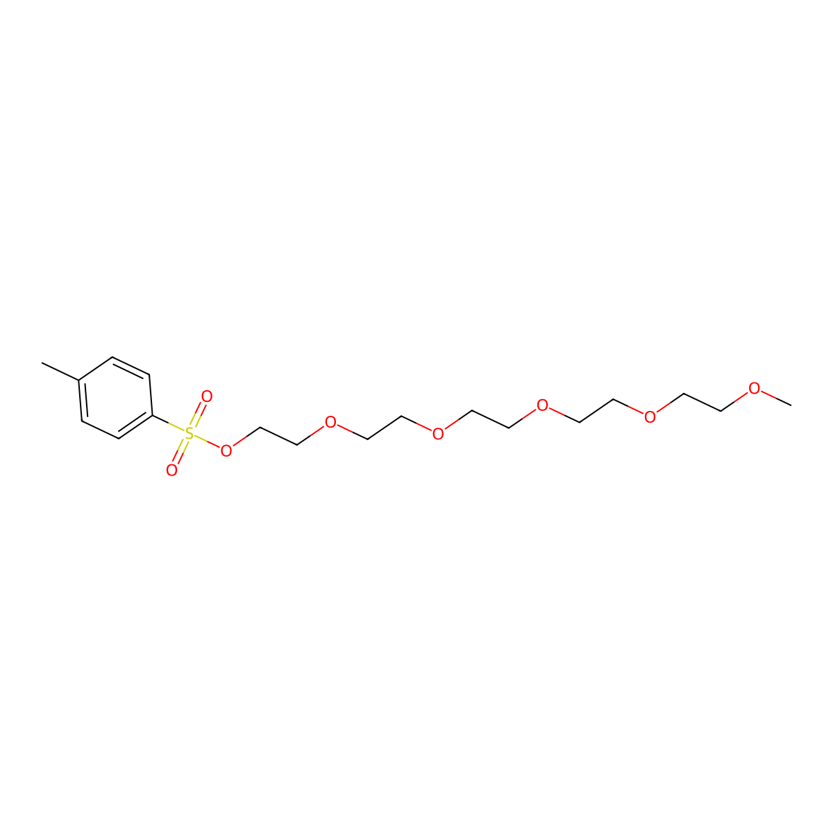 3,6,9,12,15-Pentaoxahexadecan-1-ol, 1-(4-methylbenzenesulfonate) molecular structure, CAS 80755-67-5