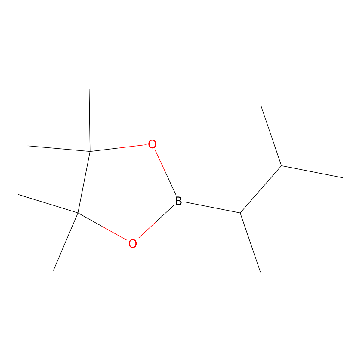 4,4,5,5-Tetramethyl-2-(3-methylbutan-2-yl)-1,3,2-dioxaborolane molecular structure, CAS 807611-14-9
