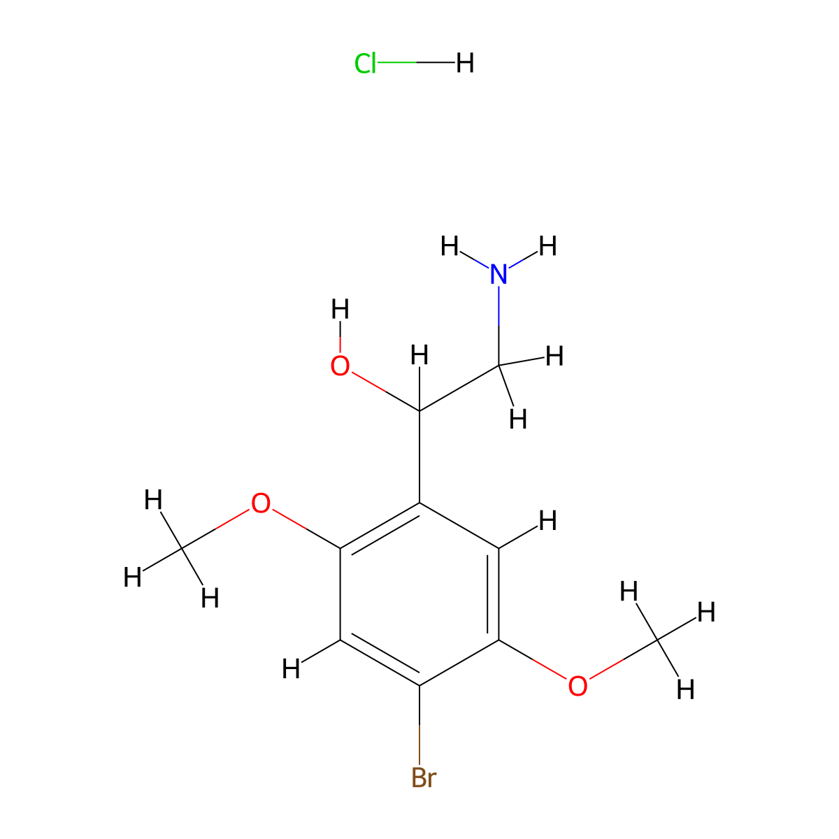 Bohb hydrochloride molecular structure, CAS 807631-10-3