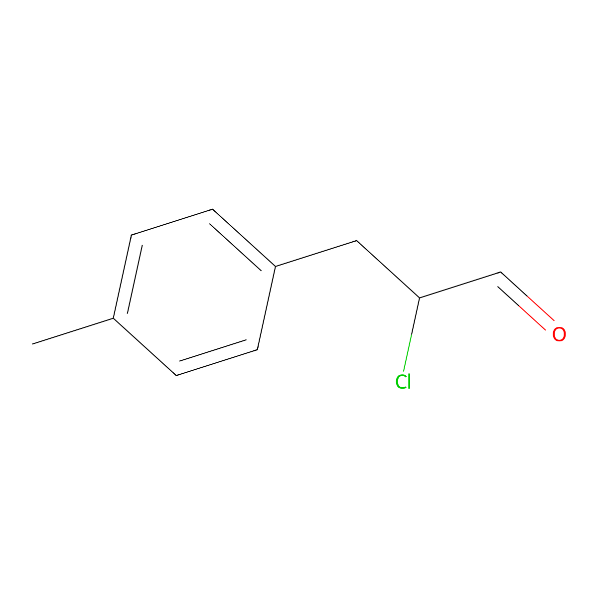 2-Chloro-3-(4-methylphenyl)propanal molecular structure, CAS 807667-26-1