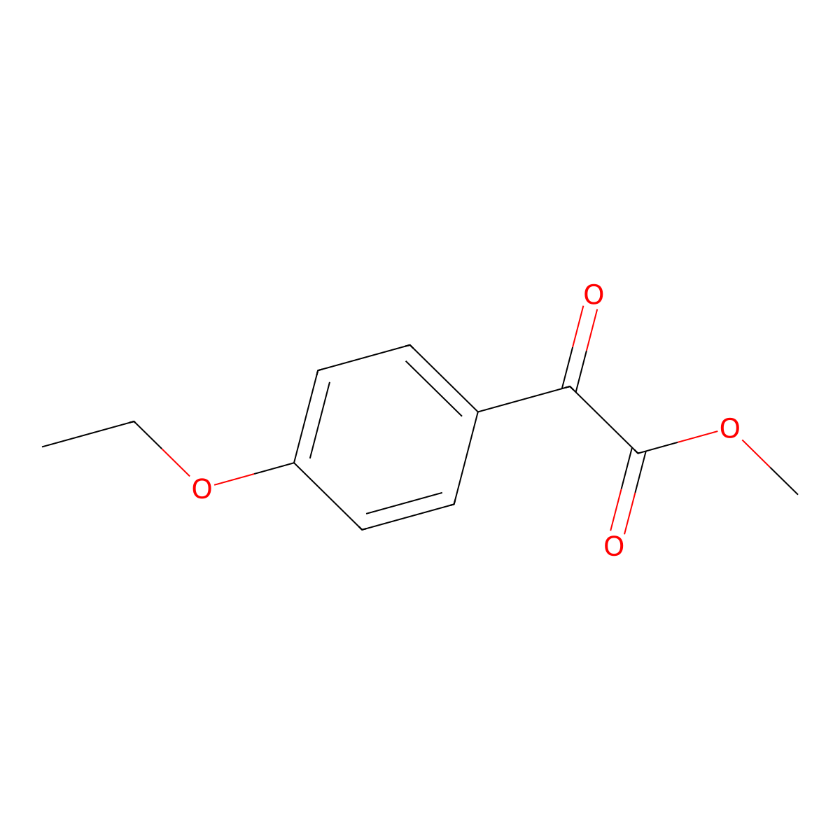 Methyl 4-ethoxybenzoylformate molecular structure, CAS 80768-36-1