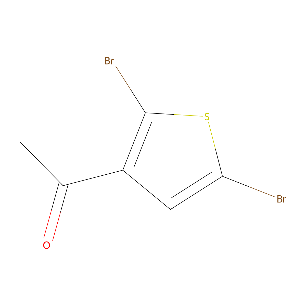 3-Acetyl-2,5-dibromothiophene molecular structure, CAS 80775-39-9