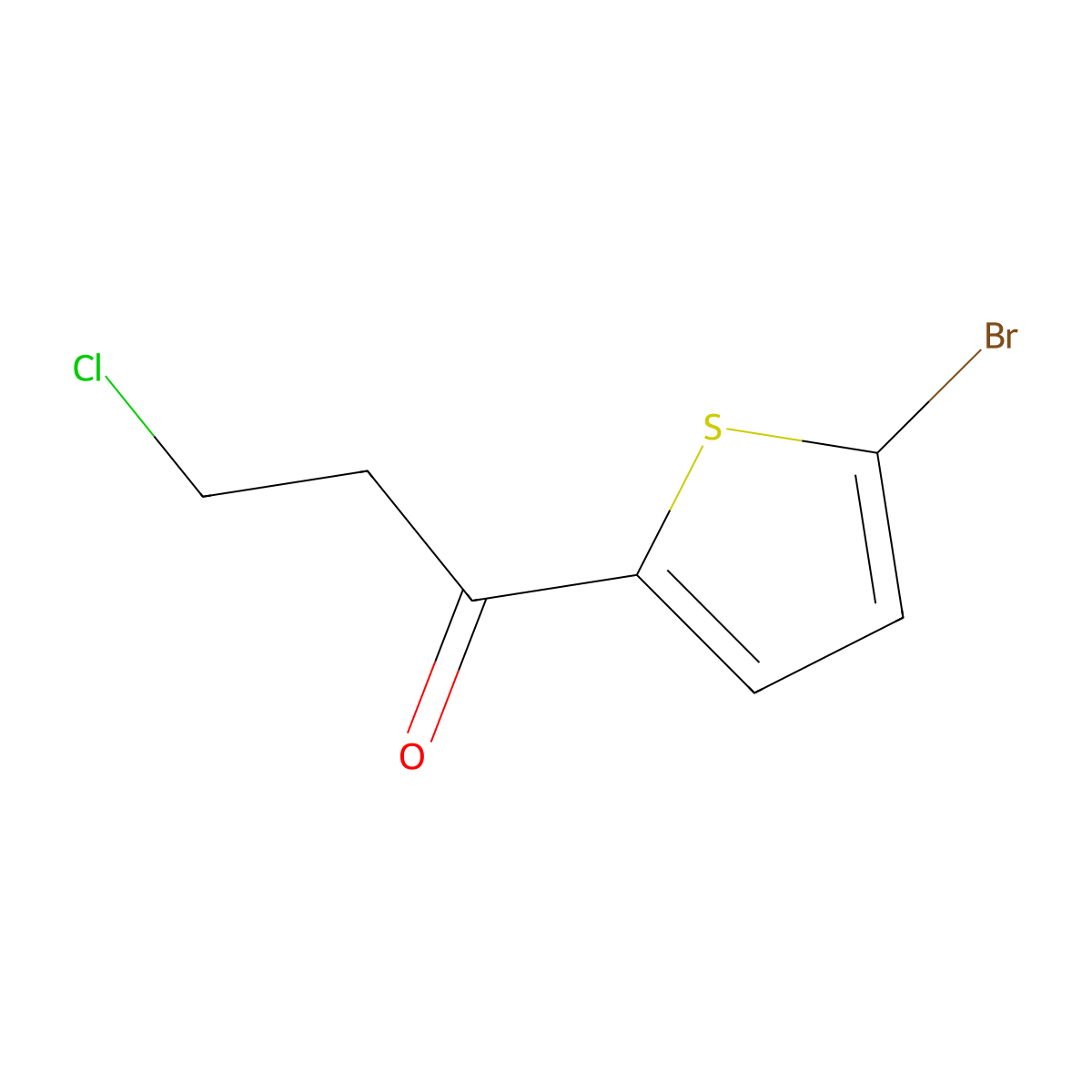 1-(5-Bromothiophen-2-yl)-3-chloropropan-1-one molecular structure, CAS 80775-42-4