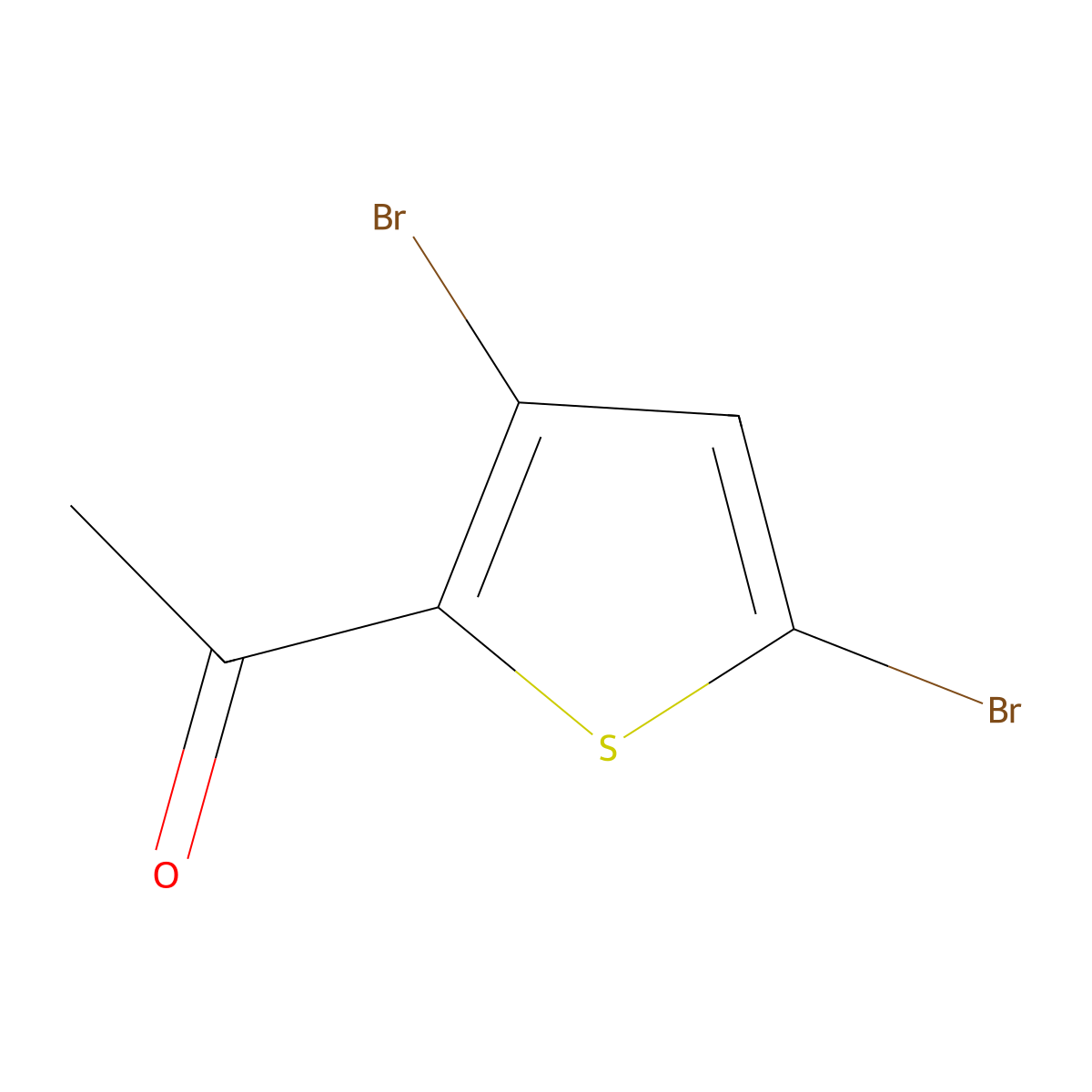 1-(3,5-Dibromothiophen-2-yl)ethanone molecular structure, CAS 80775-52-6