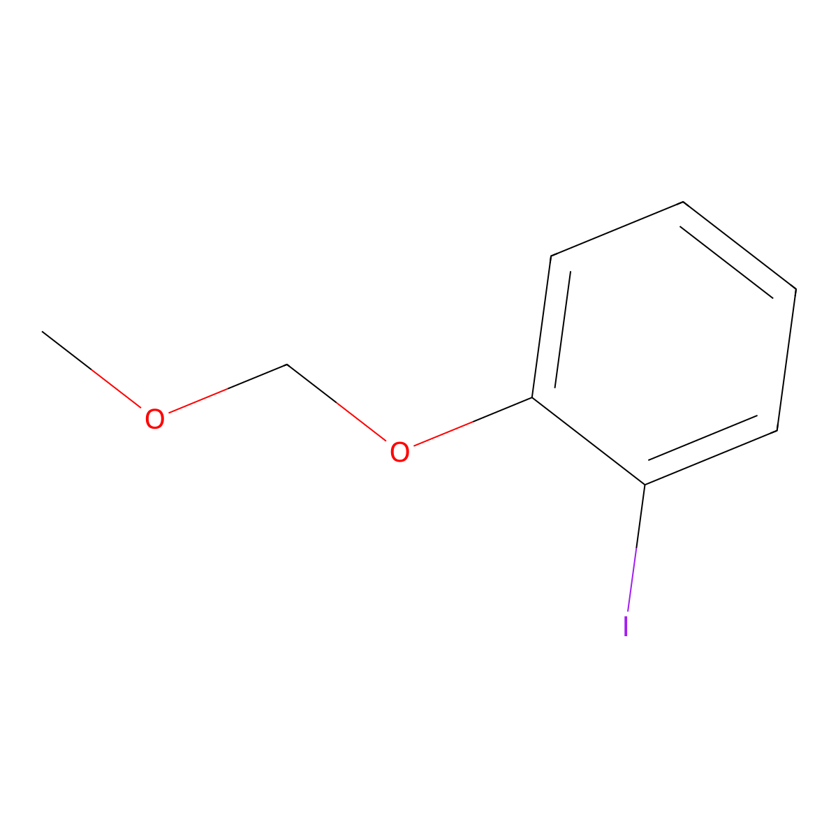 1-Iodo-2-(methoxymethoxy)benzene molecular structure, CAS 80778-47-8