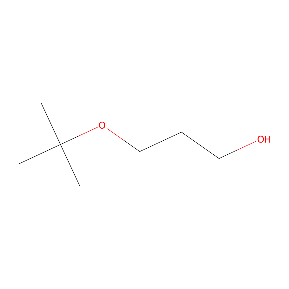3-(1,1-Dimethylethoxy)-1-propanol molecular structure, CAS 80783-53-5