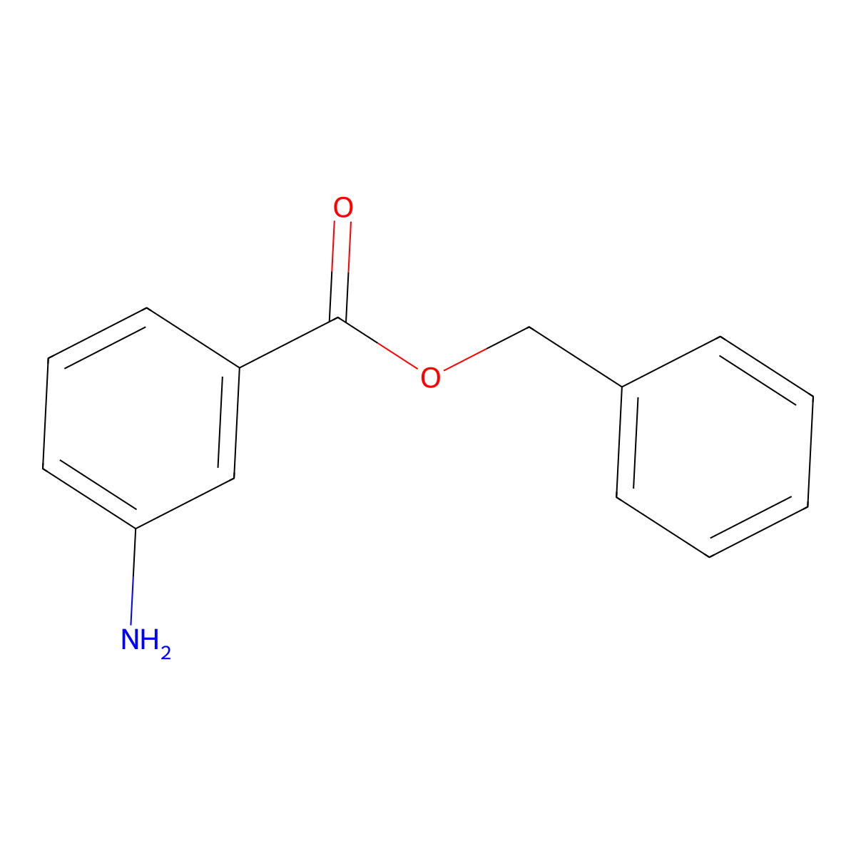 Benzyl 3-aminobenzoate molecular structure, CAS 80787-43-5