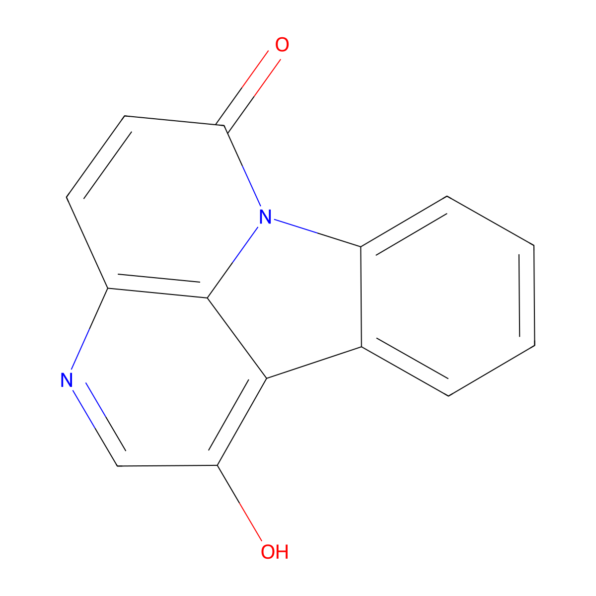 1-Hydroxycanthin-6-one molecular structure, CAS 80787-59-3