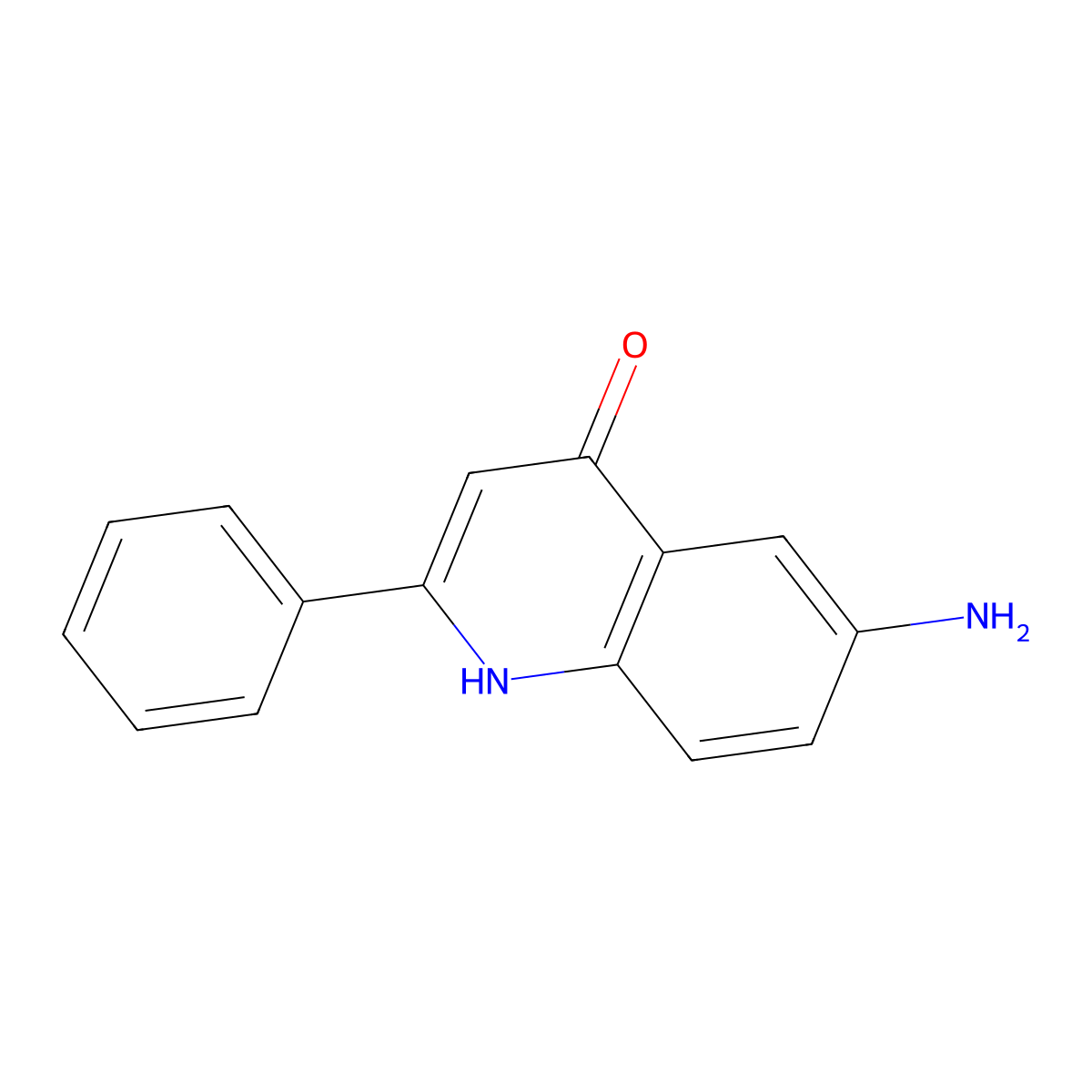 6-Amino-2-phenylquinolin-4-ol molecular structure, CAS 80789-70-4