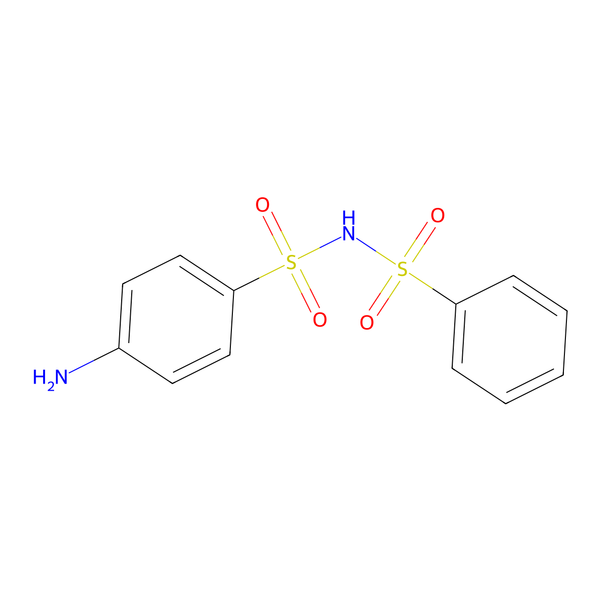 N-(Phenylsulphonyl)sulphanilamide molecular structure, CAS 80789-73-7