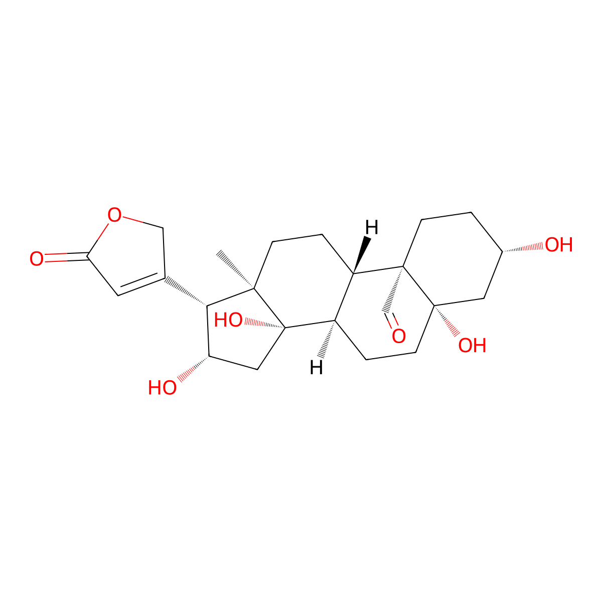 Strophadogenin molecular structure, CAS 808-18-4