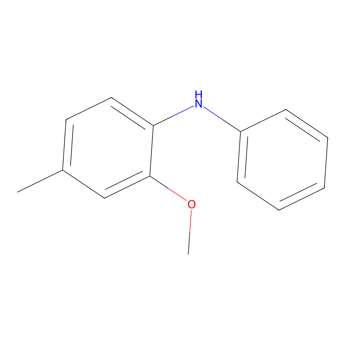 2-methoxy-4-methyl-N-phenylaniline molecular structure, CAS 808114-08-1