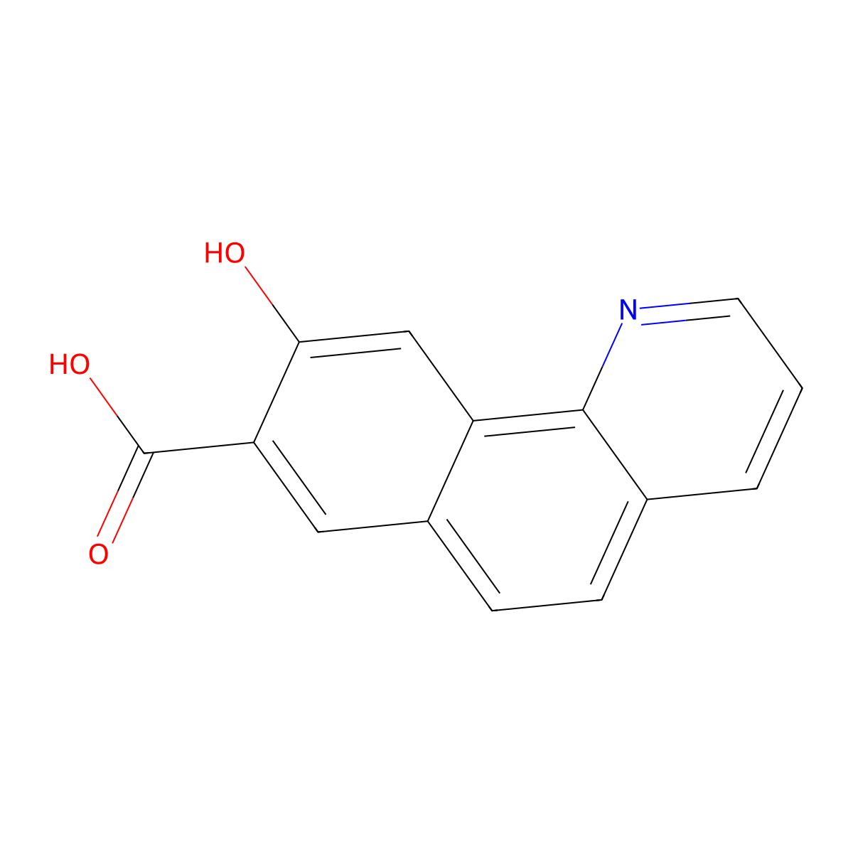 9-Hydroxybenzo[h]quinoline-8-carboxylic acid molecular structure, CAS 808119-58-6