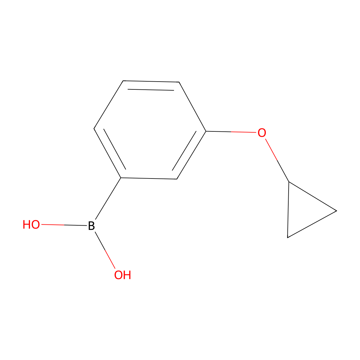 (3-Cyclopropoxyphenyl)boronic acid molecular structure, CAS 808140-97-8