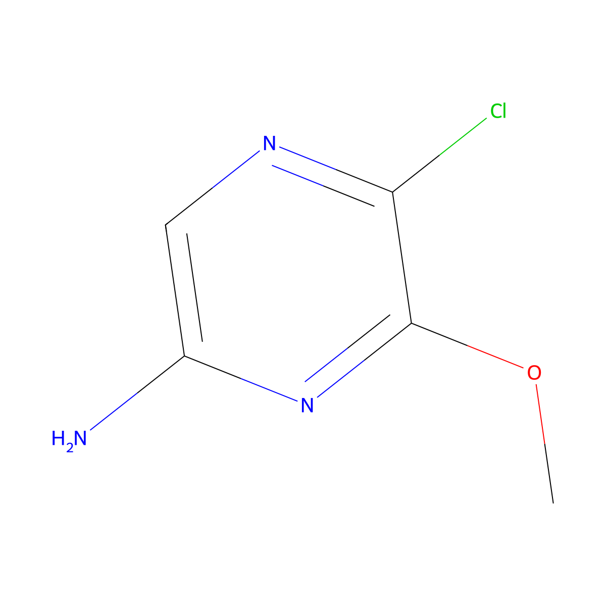 5-Chloro-6-methoxypyrazin-2-amine molecular structure, CAS 808141-84-6
