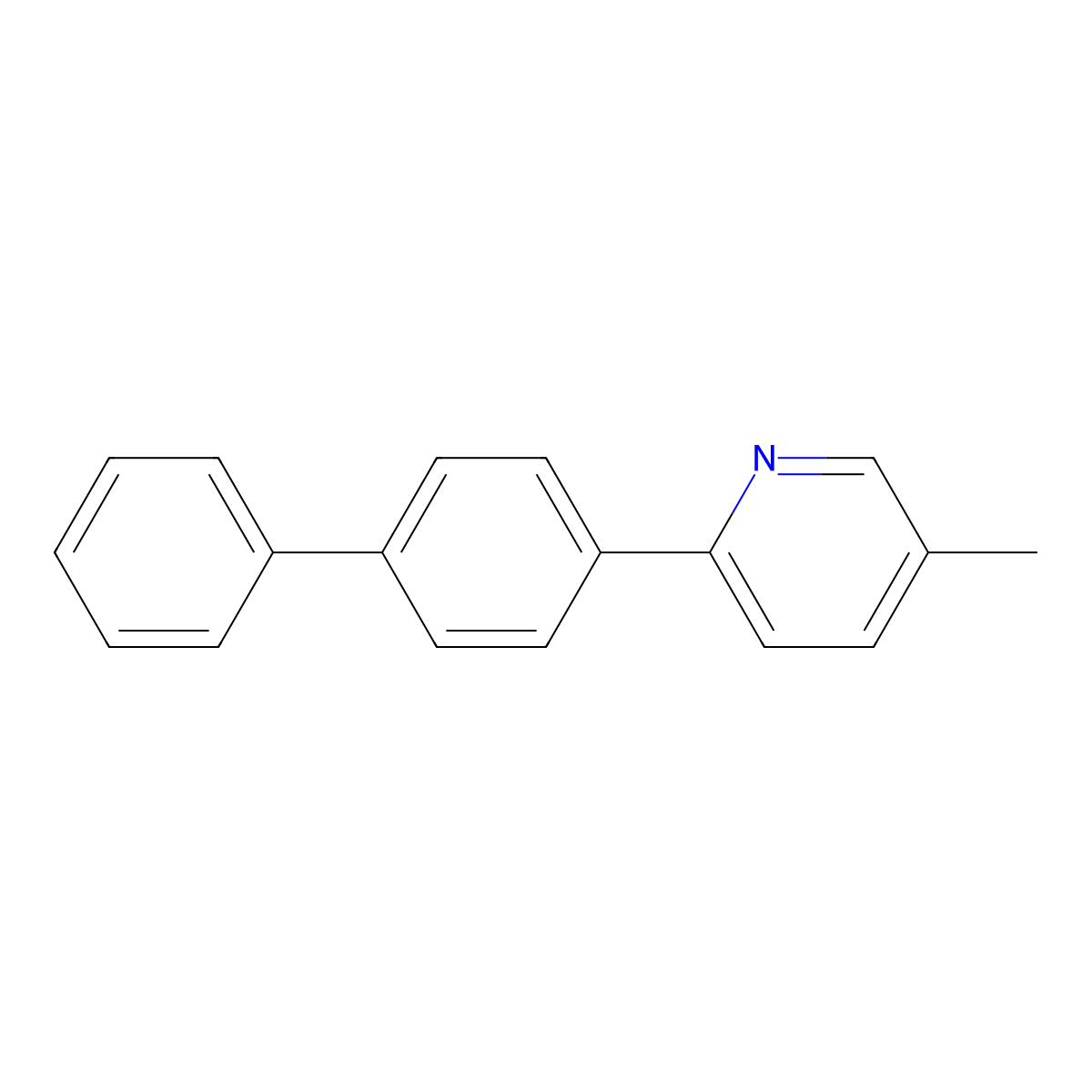 2-[1,1'-Biphenyl]-4-yl-5-methylpyridine molecular structure, CAS 808142-70-3