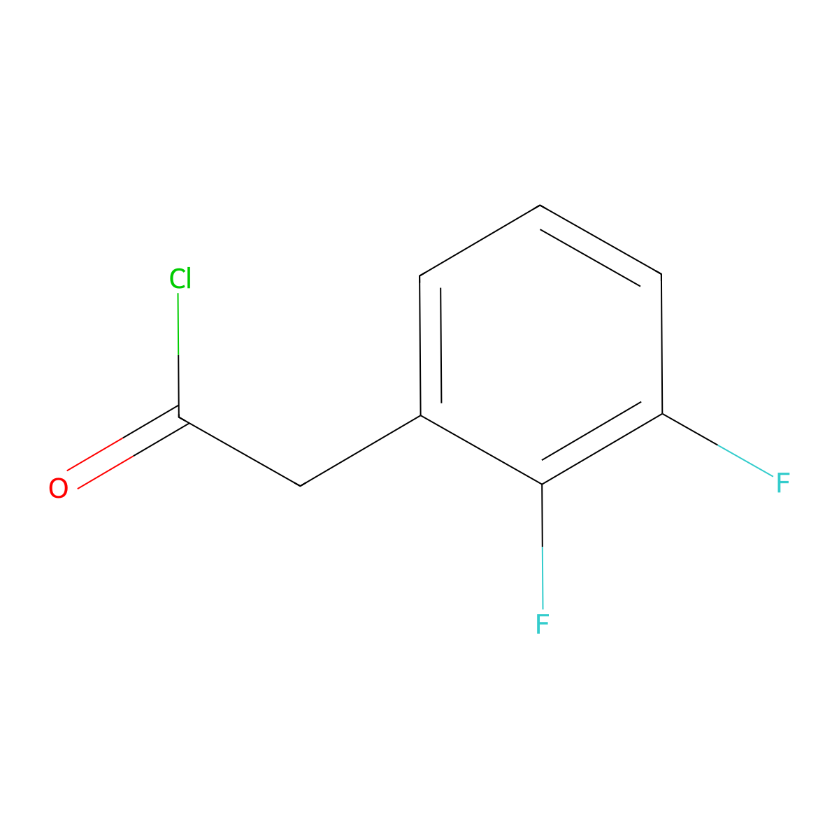 (2,3-Difluorophenyl)acetyl chloride molecular structure, CAS 808144-32-3