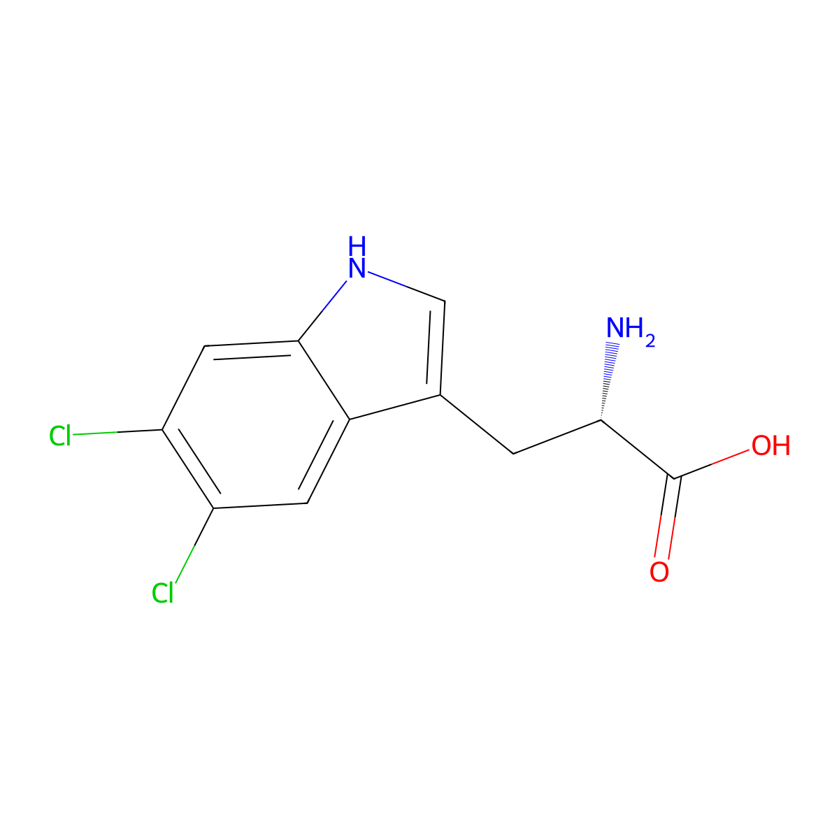 5,6-Dichloro-L-tryptophan molecular structure, CAS 808145-74-6