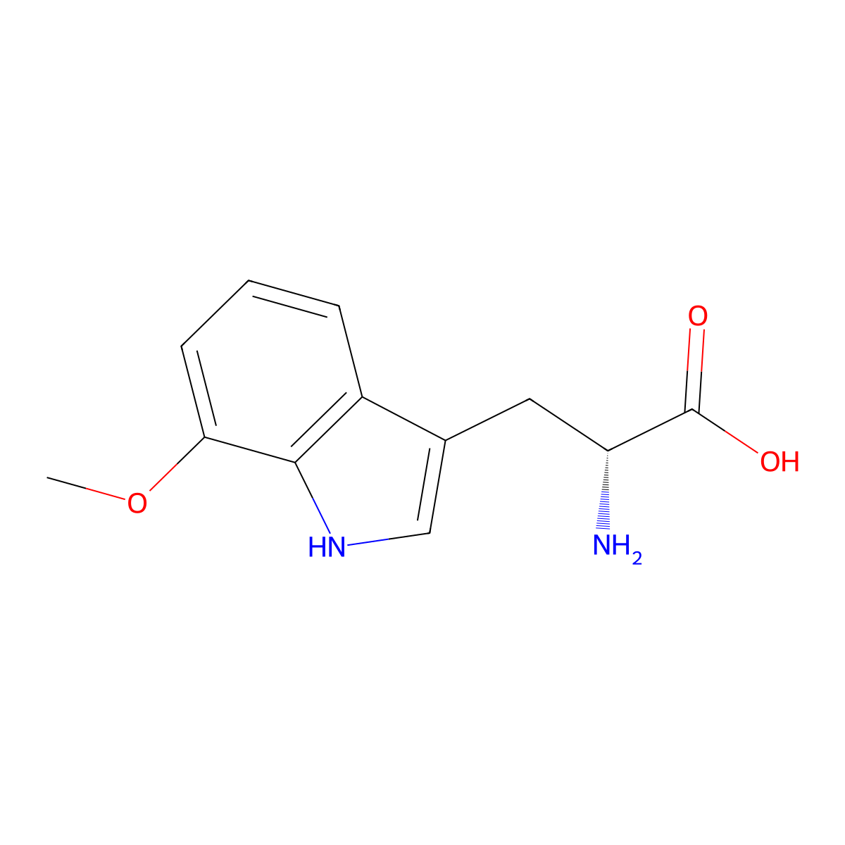 7-Methoxy-D-tryptophan molecular structure, CAS 808145-87-1