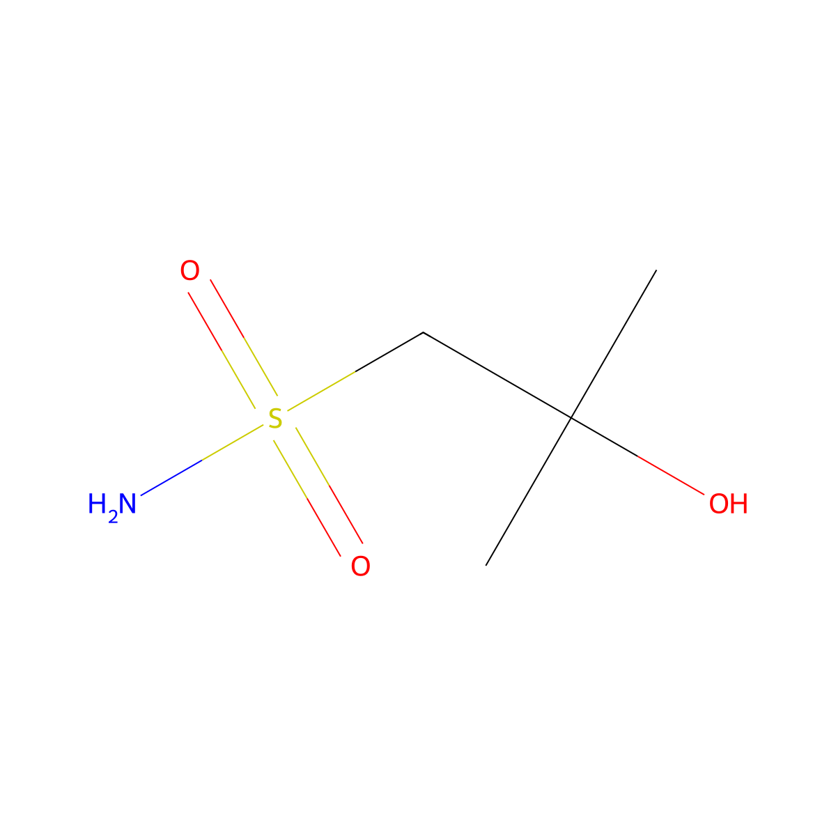 2-Hydroxy-2-methylpropane-1-sulfonamide molecular structure, CAS 808148-26-7