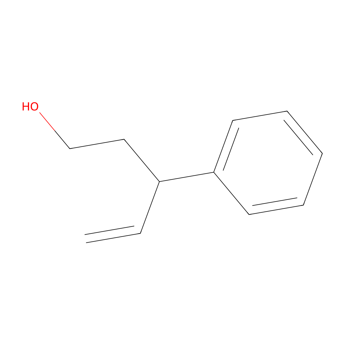 3-Phenylpent-4-en-1-ol molecular structure, CAS 80816-30-4