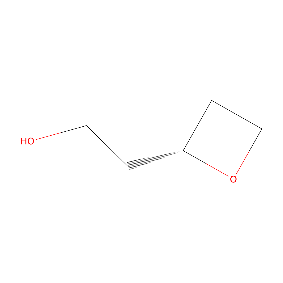 2-[(2R)-oxetan-2-yl]ethan-1-ol molecular structure, CAS 808172-41-0