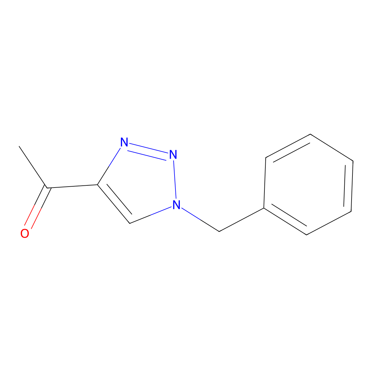 1-(1-benzyl-1H-1,2,3-triazol-4-yl)ethan-1-one molecular structure, CAS 80819-67-6