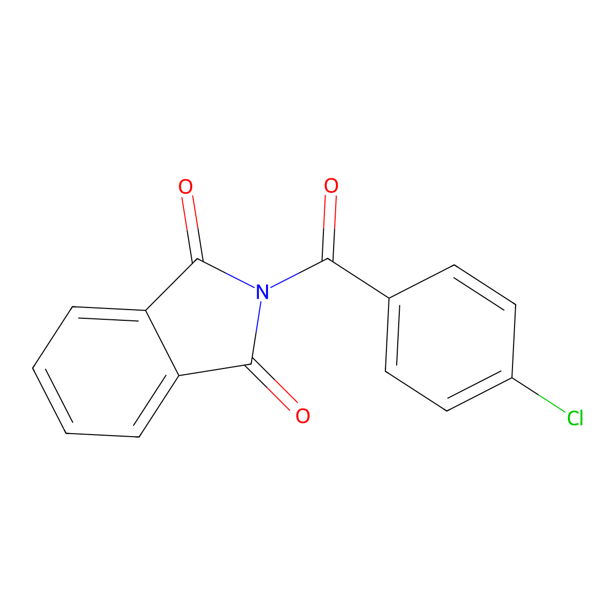 2-(4-Chlorobenzoyl)isoindoline-1,3-dione molecular structure, CAS 80825-01-0