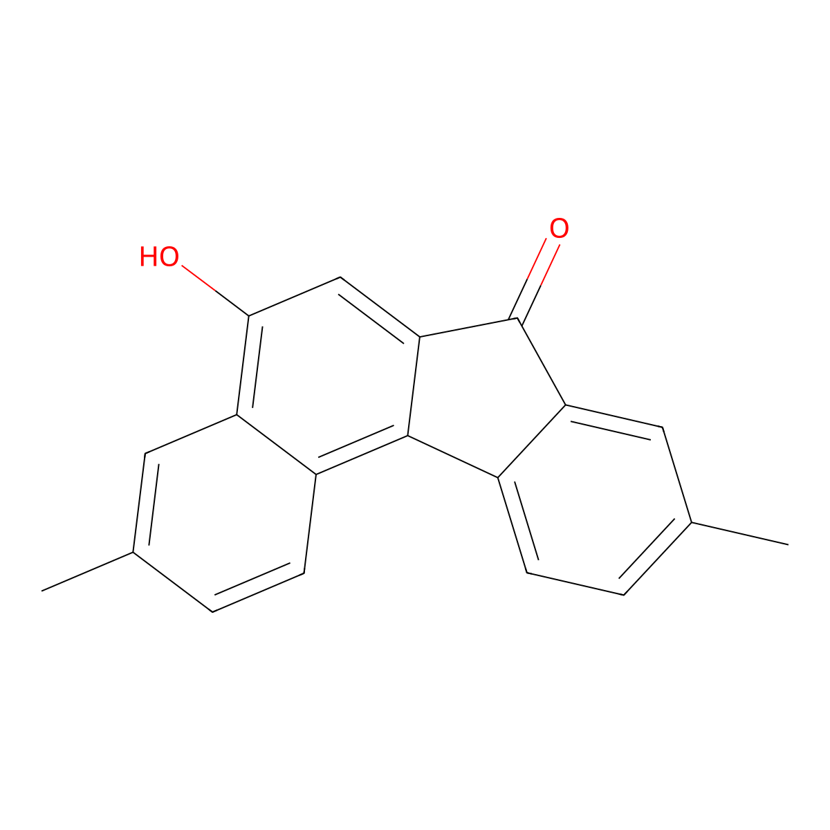 5-Hydroxy-3,9-dimethyl-7H-benzo[c]fluoren-7-one molecular structure, CAS 80826-37-5