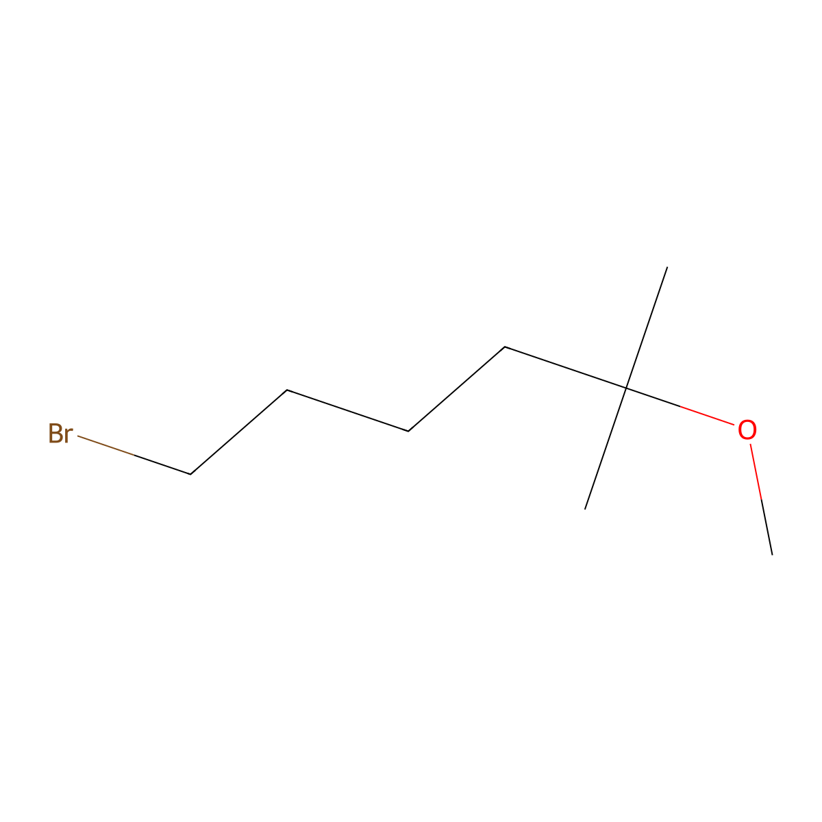 1-Bromo-5-methoxy-5-methylhexane molecular structure, CAS 80826-43-3