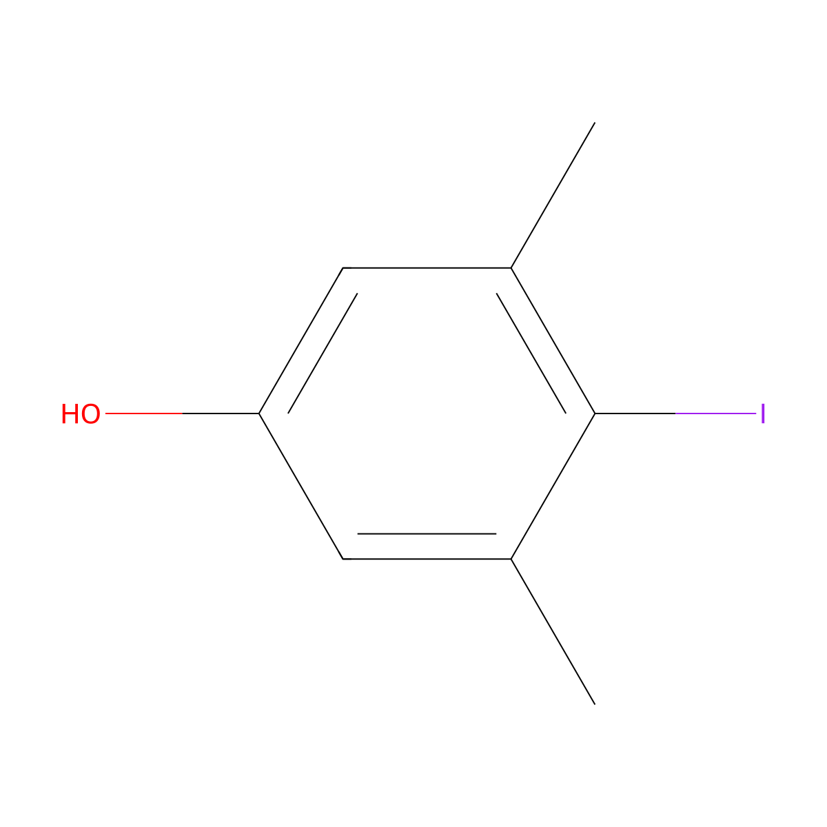 4-Iodo-3,5-dimethyl-phenol molecular structure, CAS 80826-86-4