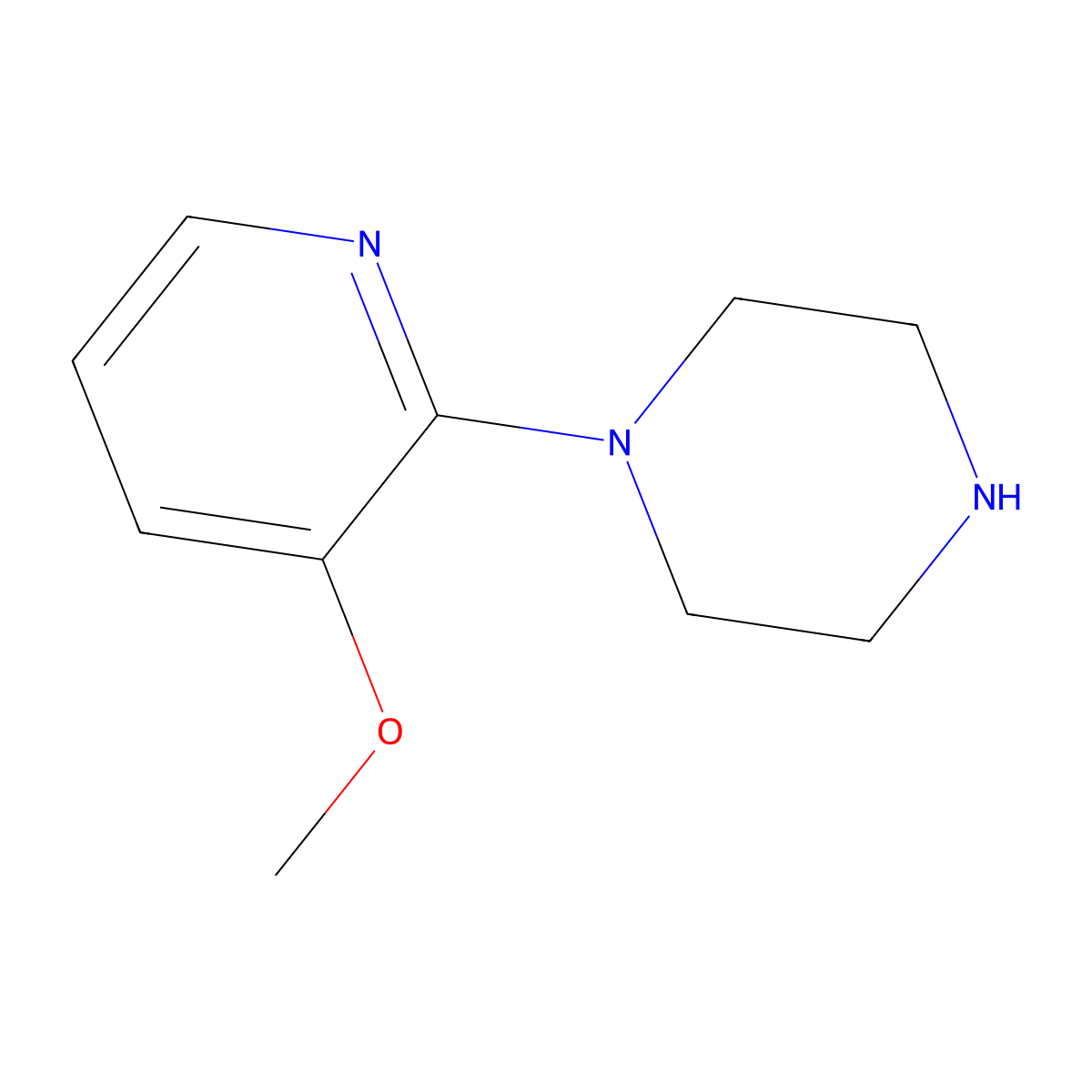 1-(3-Methoxypyridin-2-yl)piperazine molecular structure, CAS 80827-67-4