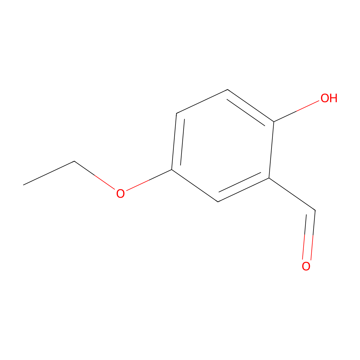 5-Ethoxy-2-hydroxybenzaldehyde molecular structure, CAS 80832-54-8