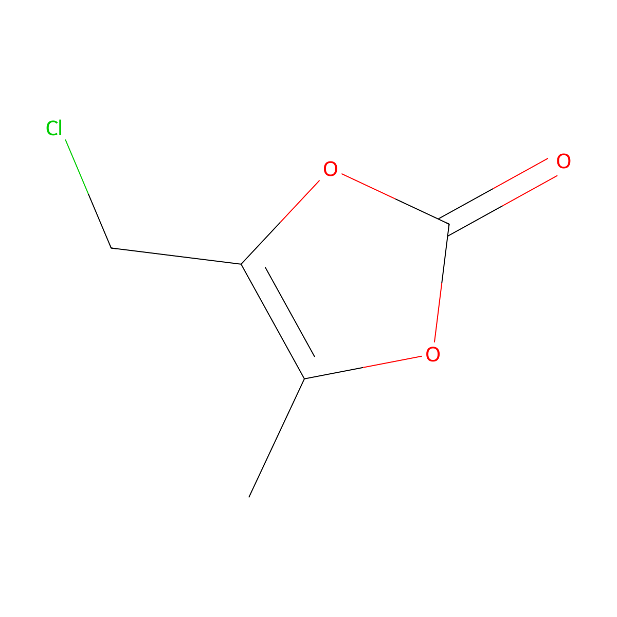 4-(Chloromethyl)-5-methyl-1,3-dioxol-2-one molecular structure, CAS 80841-78-7