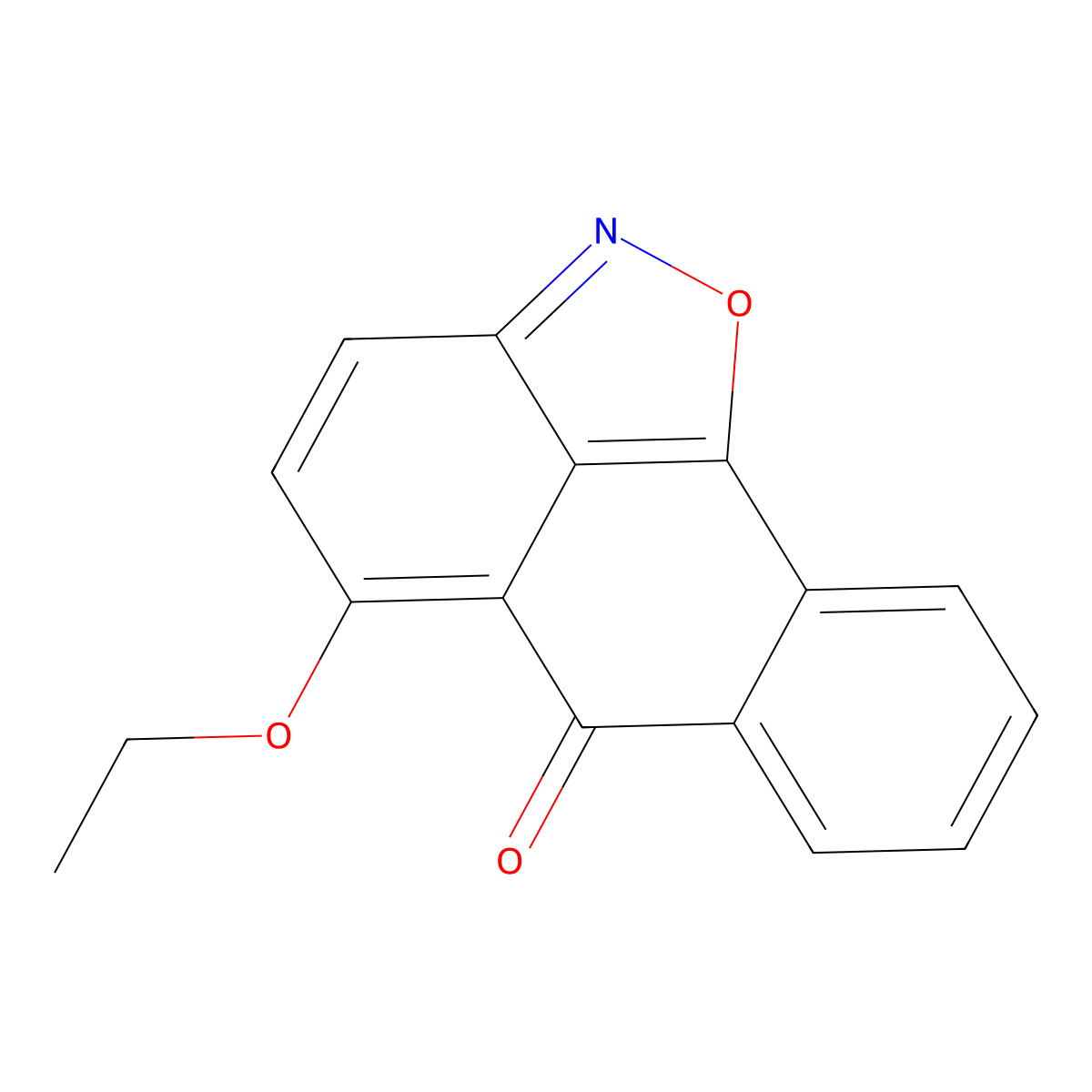 5-ethoxy-6H-anthra[1,9-cd]isoxazol-6-one molecular structure, CAS 80849-95-2