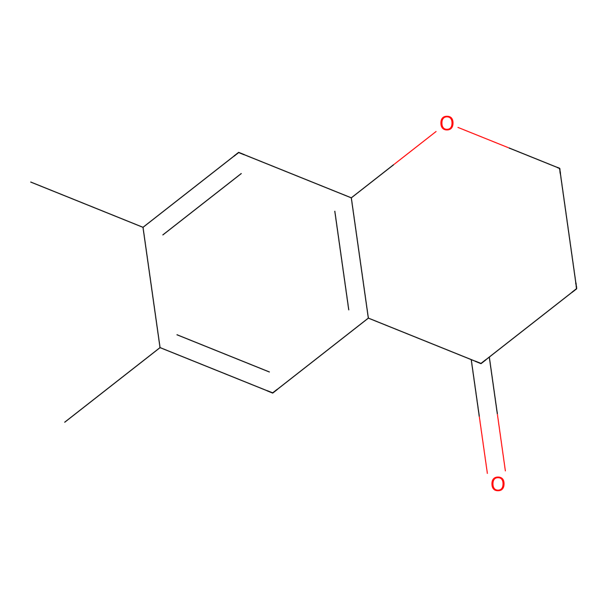 6,7-dimethyl-3,4-dihydro-2H-1-benzopyran-4-one molecular structure, CAS 80859-08-1