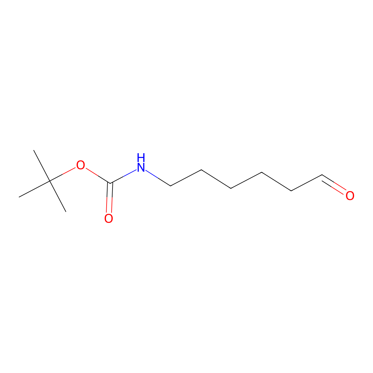 tert-Butyl 6-oxohexylcarbamate molecular structure, CAS 80860-42-0