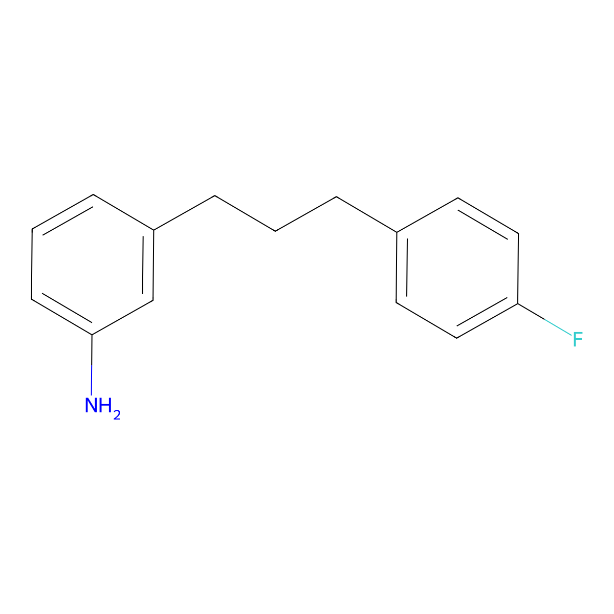 3-[3-(4-Fluorophenyl)propyl]aniline molecular structure, CAS 80861-14-9