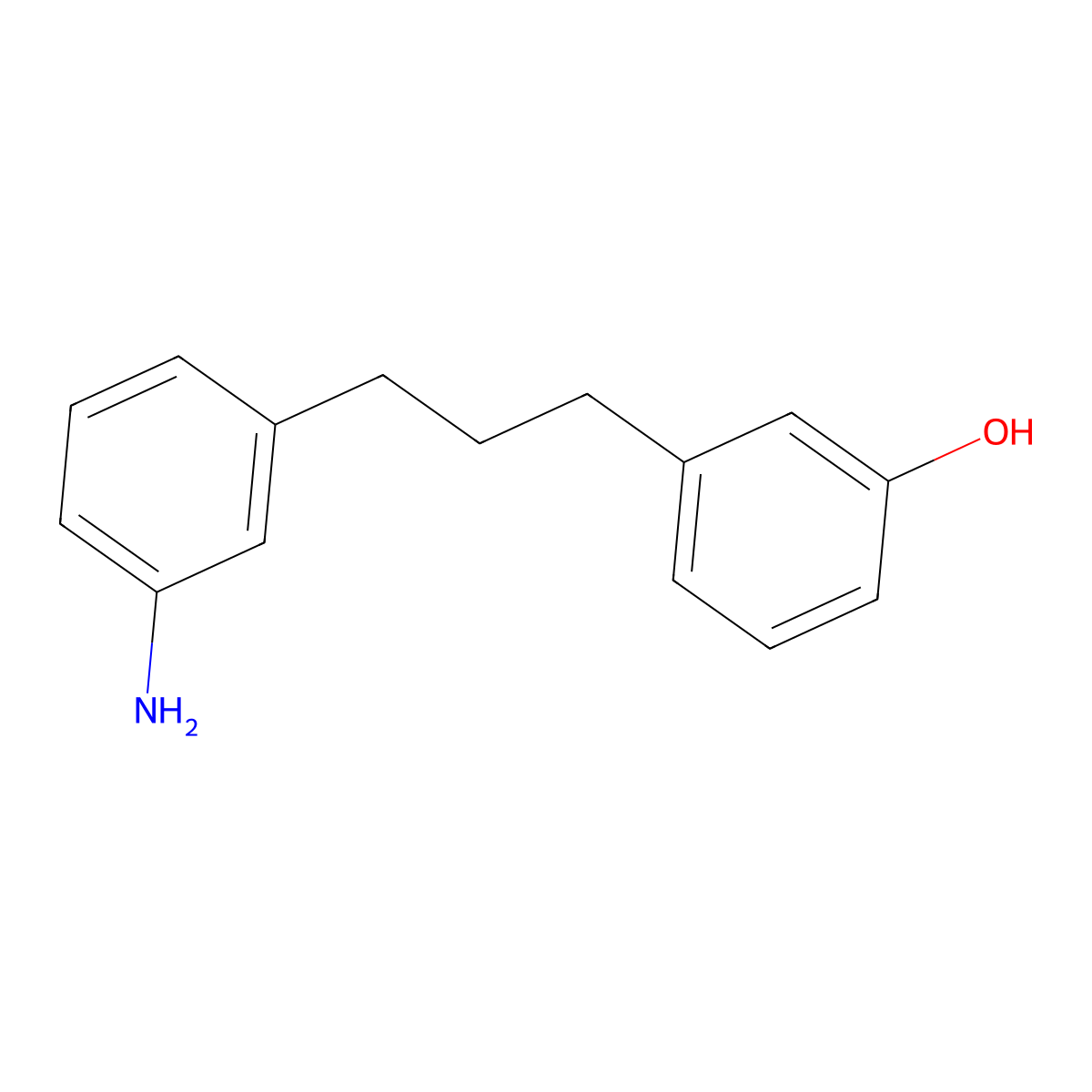 3-[3-(3-Aminophenyl)propyl]phenol molecular structure, CAS 80861-19-4