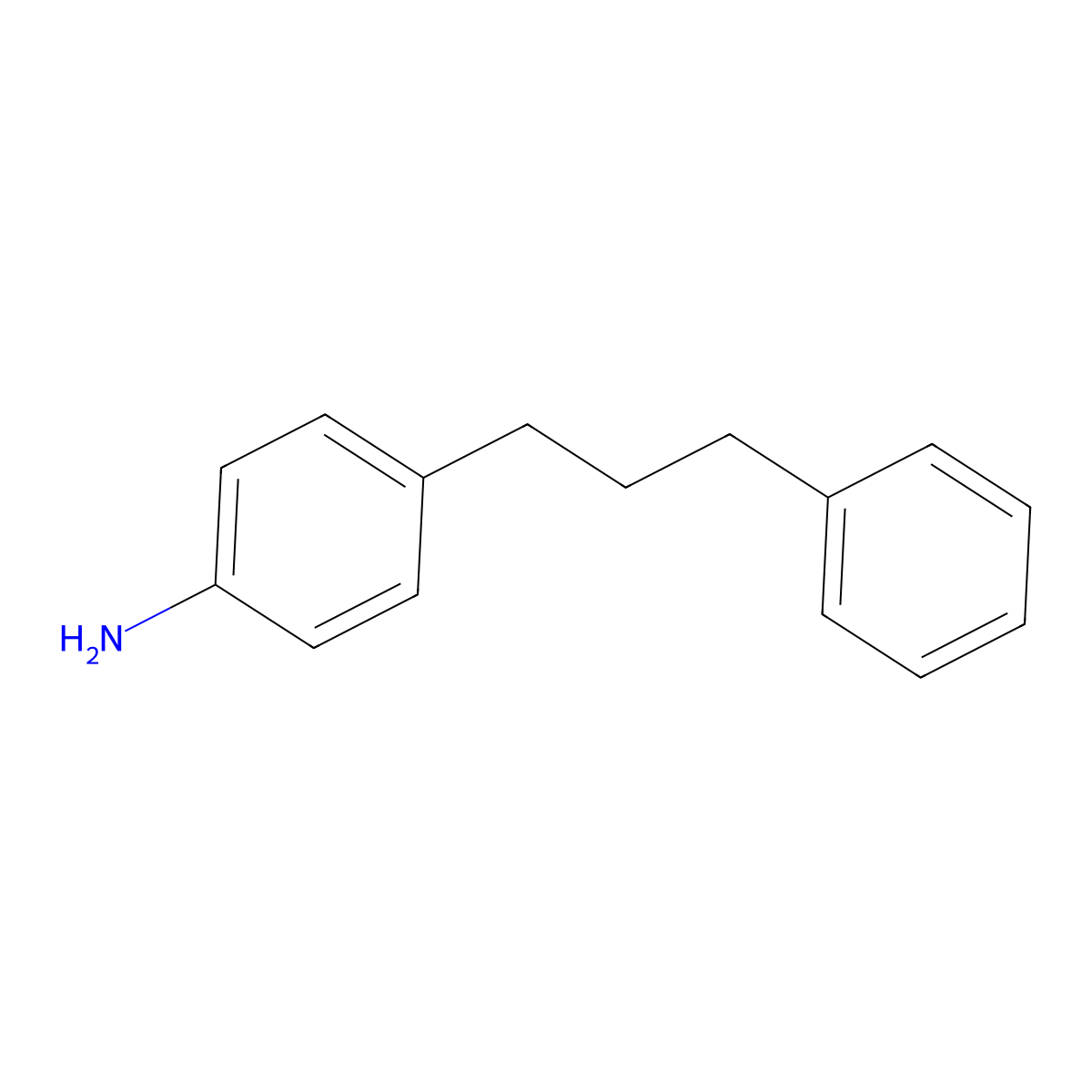 4-(3-Phenylpropyl)aniline molecular structure, CAS 80861-22-9