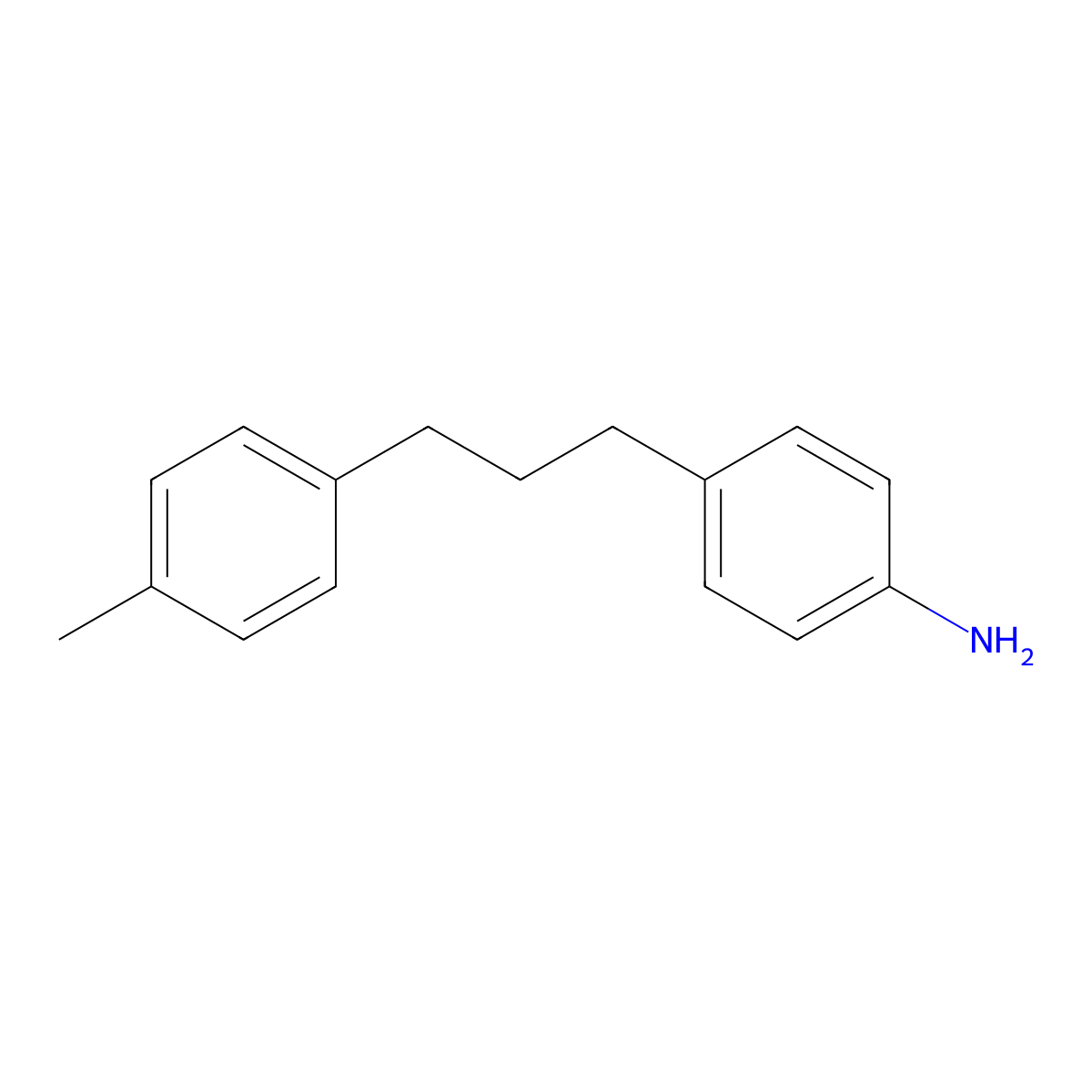 4-[3-(4-Methylphenyl)propyl]aniline molecular structure, CAS 80861-27-4