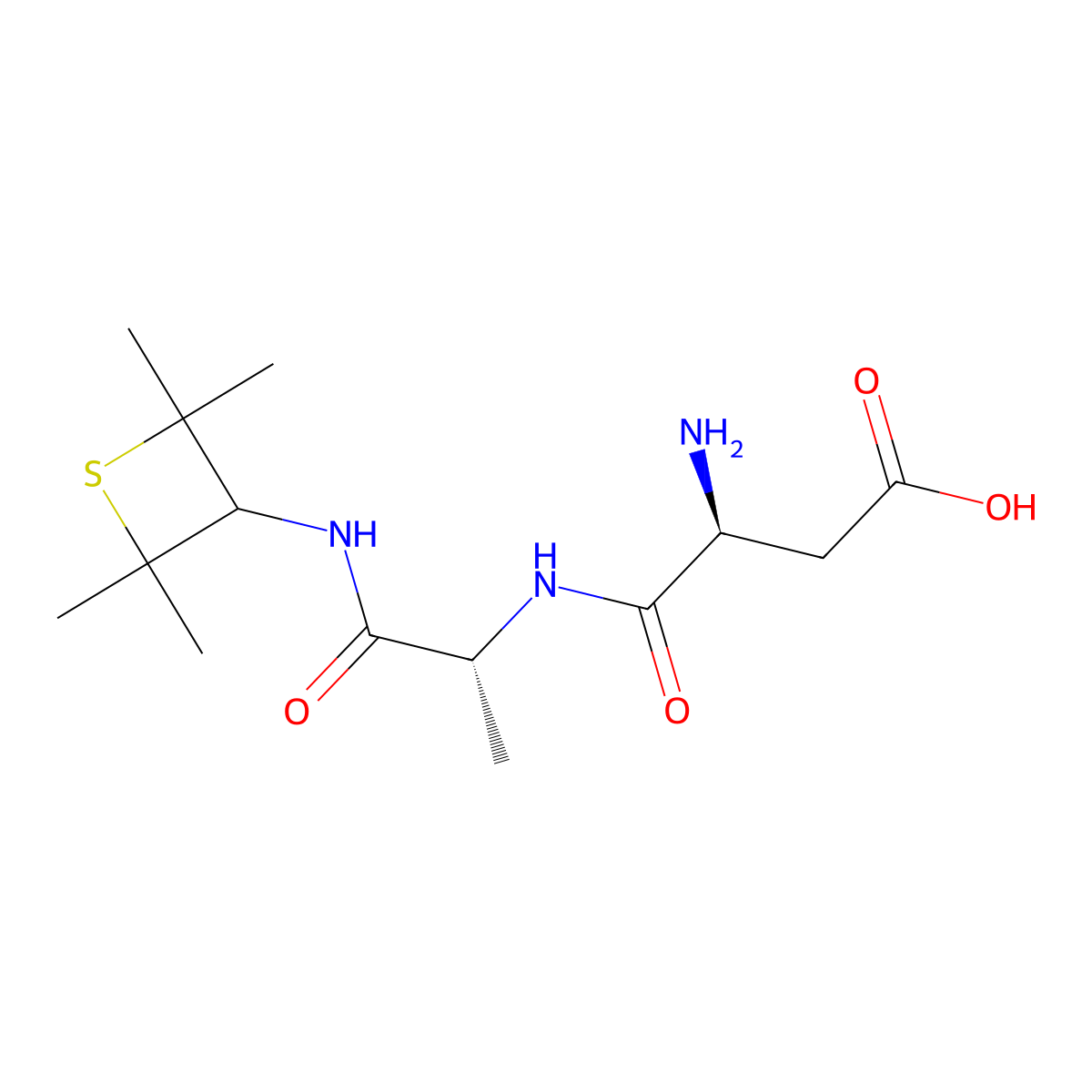 Alitame (Parent) molecular structure, CAS 80863-62-3