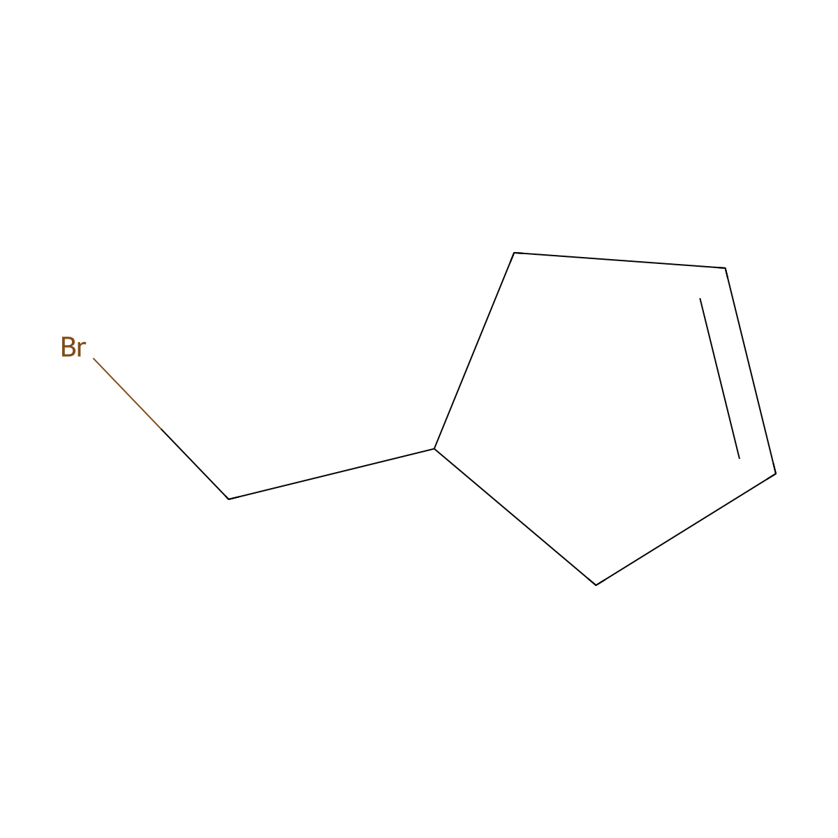 4-(Bromomethyl)cyclopent-1-ene molecular structure, CAS 80864-33-1