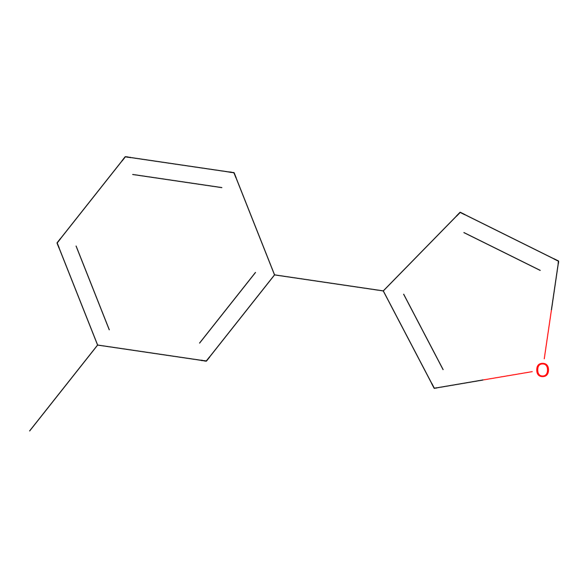 3-(3-Methylphenyl)furan molecular structure, CAS 80866-23-5