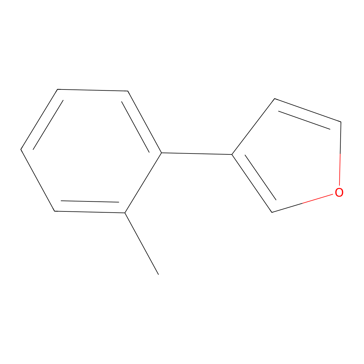 3-(2-Methylphenyl)furan molecular structure, CAS 80866-25-7