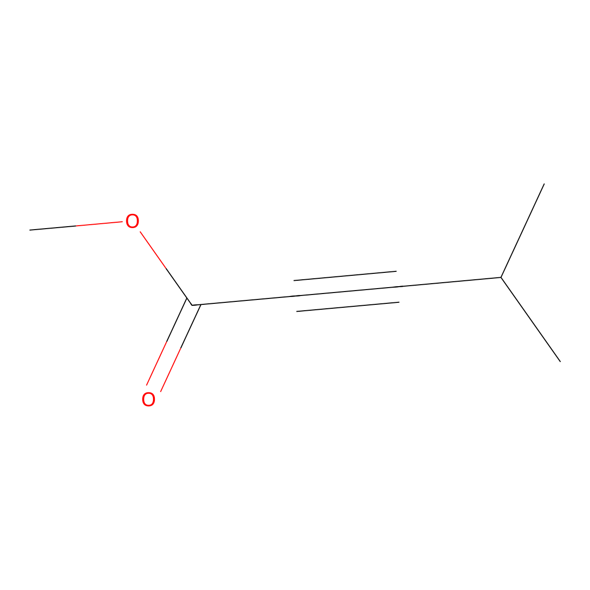 Methyl 4-methylpent-2-ynoate molecular structure, CAS 80866-47-3