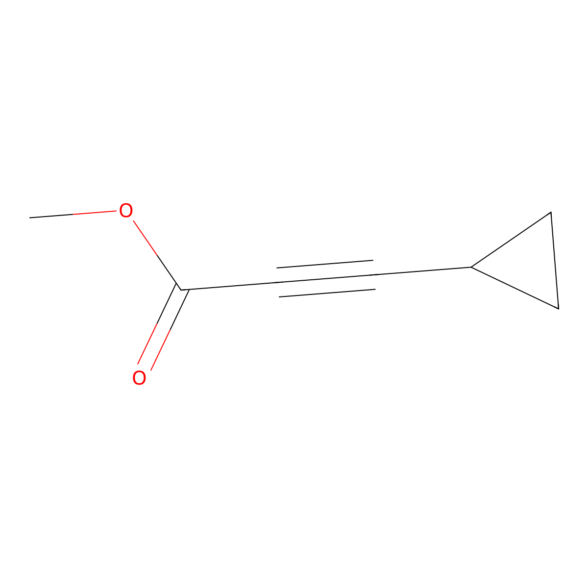 Methyl 3-cyclopropylprop-2-ynoate molecular structure, CAS 80866-48-4