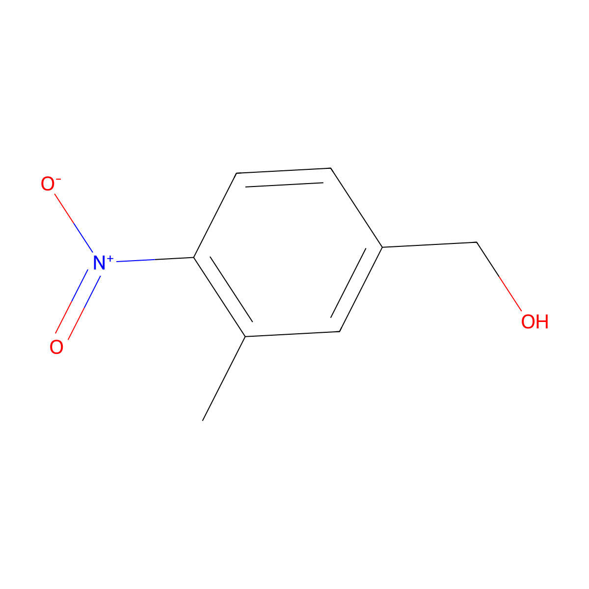 3-Methyl-4-nitrobenzyl alcohol molecular structure, CAS 80866-75-7