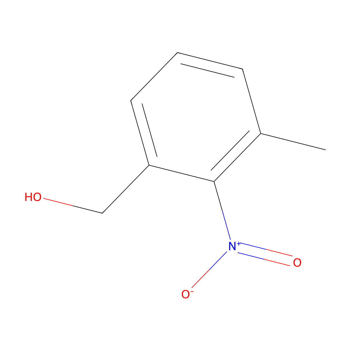 3-Methyl-2-nitrobenzenemethanol molecular structure, CAS 80866-76-8